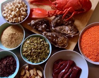 Food sources of zinc